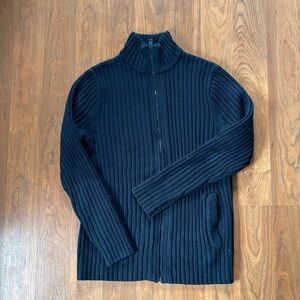Express Black Full Zip Sweater